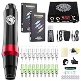 Dragonhawk S4 Tattoo Pen Kit, Complete Tattoo Machine Gun Kit, Slim Tattoo Pen with Cartridges Needles by Dragonhawklabs, Tattoo Power Supply & Black Tattoo Ink - General Tattoo Kit