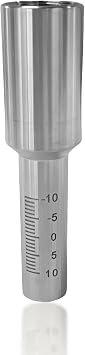 DMK Laser Welding Scale Tube, Laser Welded Graduated Tube 70mm Stainless Steel Metal Graduated Tube High Accuracy Laser Welded Graduated Tube Suitable for SUP Handheld Laser Welding Gun FT70