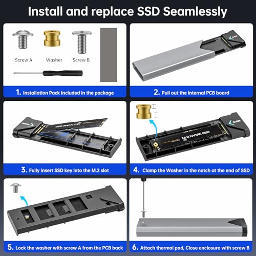 SSK M.2 NVME SATA SSD Enclosure Adapter SHE-C325 PRO の商品画像 6