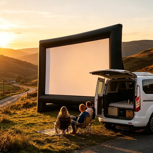 Pantalla de proyector inflable con sistema hermético fácil de instalar en exteriores 4