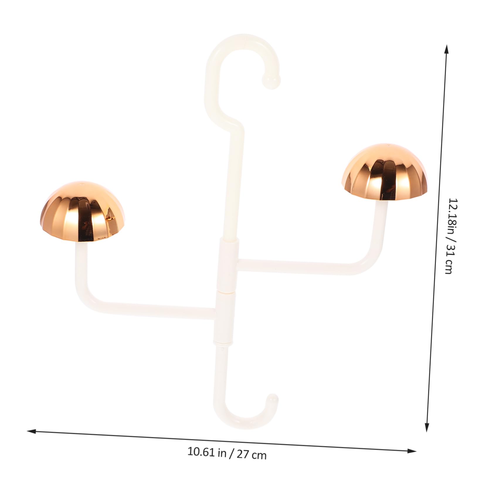 OUNONA 2pcs Handbag Hanger Organizer Space Saving Purse Holder Design for Closet Entryway Bedroom Multi Use Storage Hook for Bags Hats and Clothes