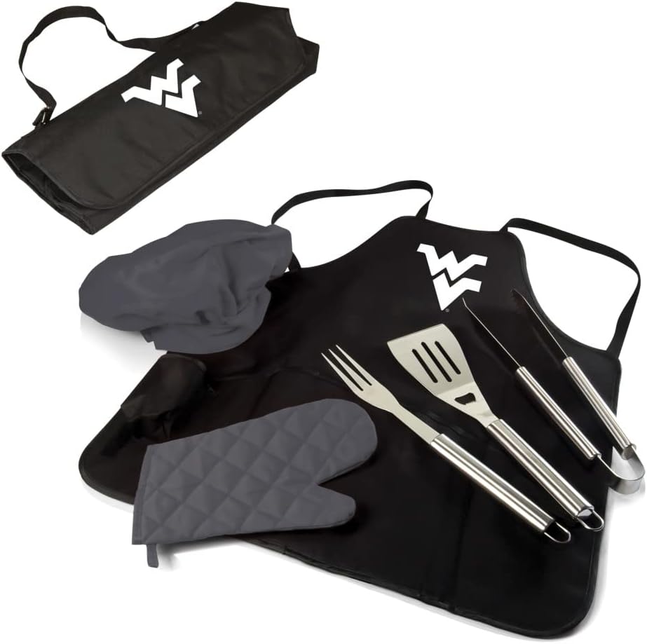 PICNIC TIME NCAA BBQ Apron Tote Pro Grill Set