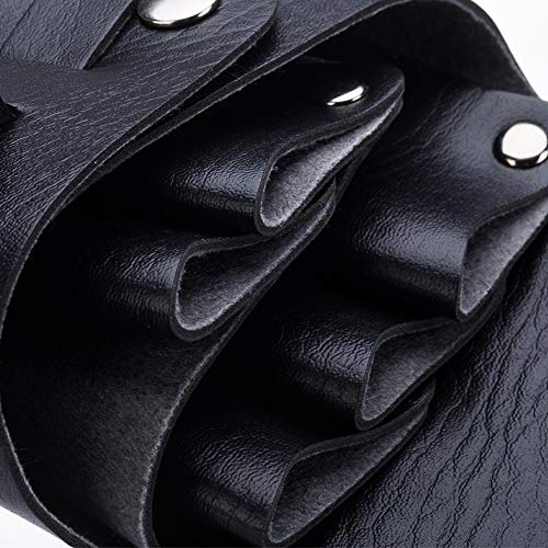 WENHUAZAI Hairdressing Waist Belt PU Leather Hair Styling Equipment Belt Pouch Barber Bag Leather Haircut Holster Pouch for Keeping Scissors, Razors, Hair Pins, Makeup Brushes 2 WENHUAZAI Hairdressing Waist Belt PU Leather Hair Styling Equipment Belt Pouch Barber Bag Leather Haircut Holster Pouch for Keeping Scissors, Razors, Hair Pins, Makeup Brushes - Image 2