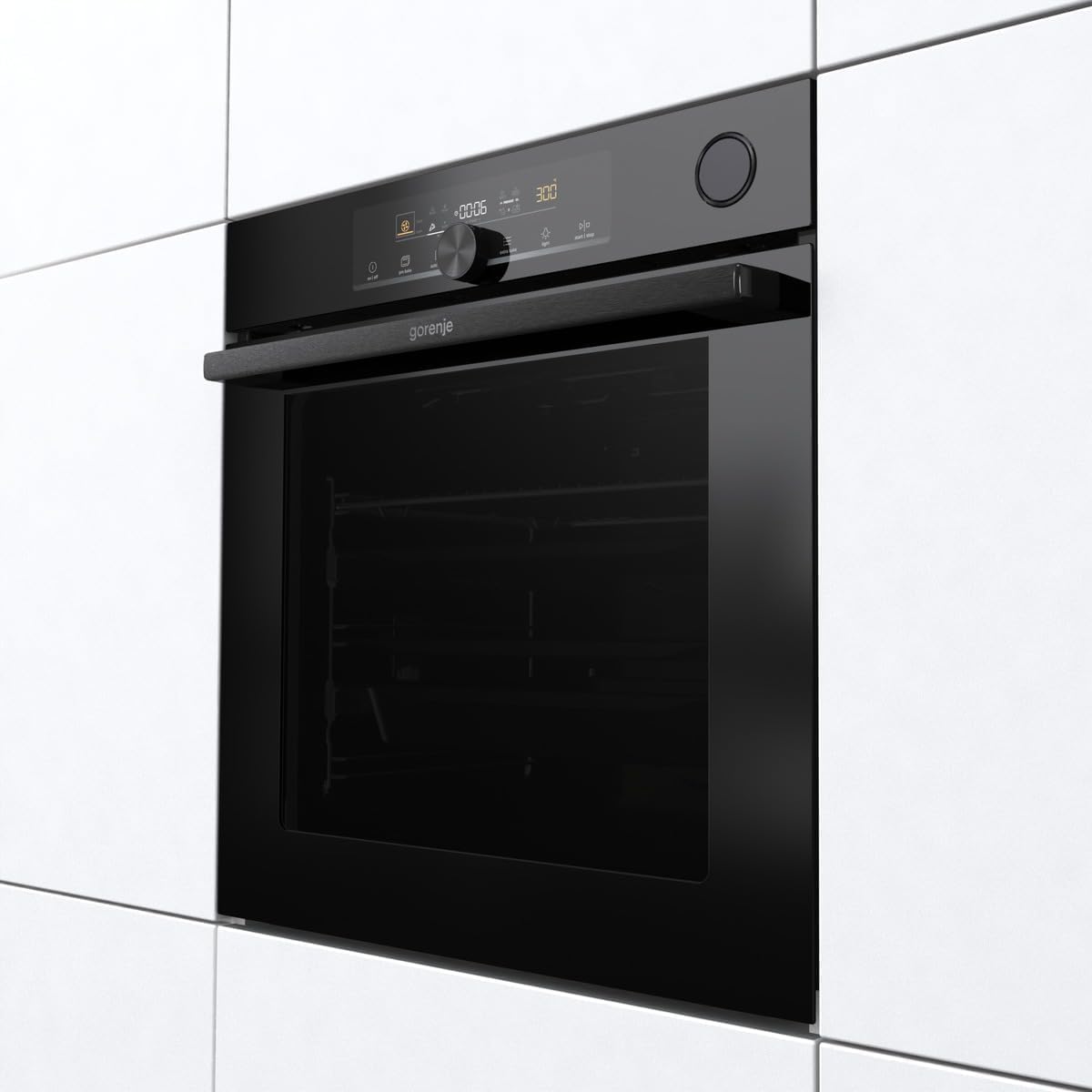 Gorenje BPSA 6747 A08BG Einbau-Backofen 77L Heißluft Pyrolyse Schwarz