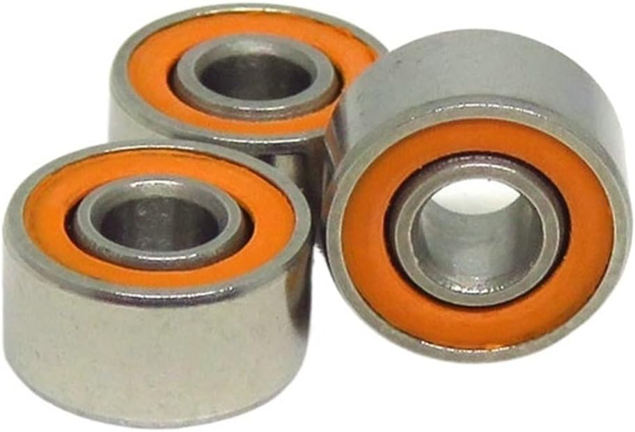 10pcs 3x8x4mm S693 2RS ​​Stainless Steel Hybrid Bearing 693 S693 RS S693C 3 * 8 * 4 mm ABEC-7 Cast Reel and RC Car Miniature Bearing