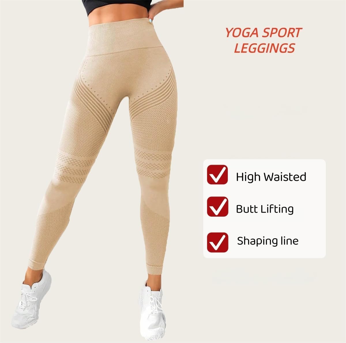 Cellulite Leggings, Plus Size 3D Anti Compression High Waist Tummy Sculpting Seamless Body Leggings - Image 5