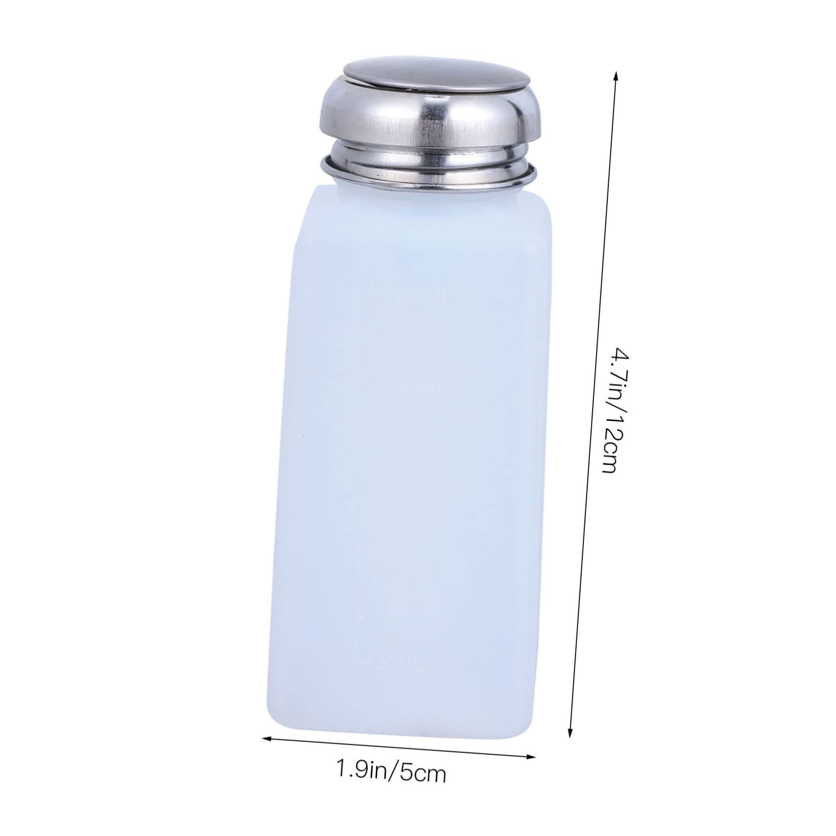 FOMIYES Alcohol Bottles Push Pump 100ml 200ml Plastic Containers for Safe Long-term Use