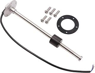 KAOLALI Fuel Gas Sender Stainless Steel Fuel Sending Unit Marine Boat Water Level Gauge Sensor 5 Hole fit Fuel &Water Gauge 0~190ohm 240~33ohm (240-33ohm, 4"(100mm))