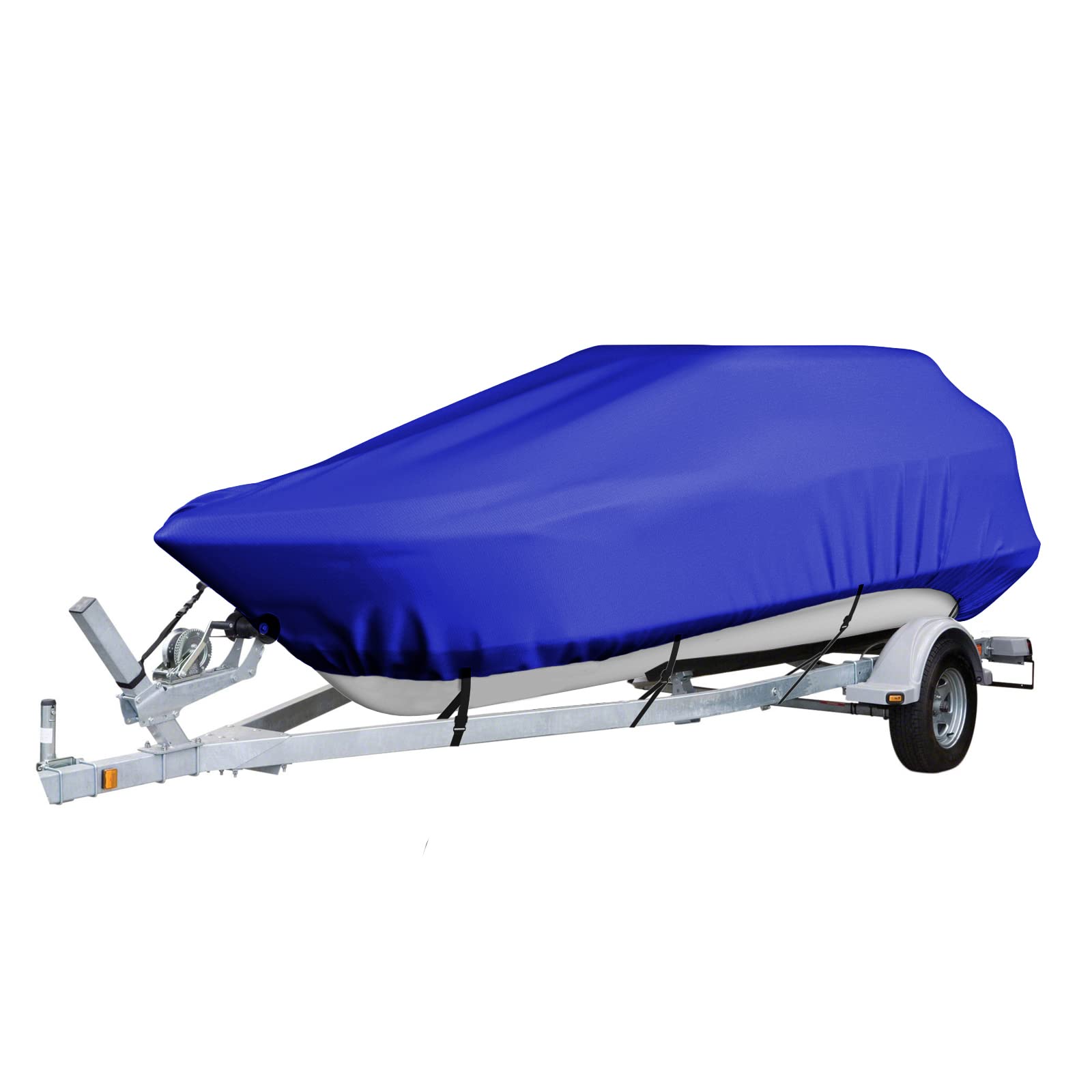 Housse de bateau runabout bleu pour l'hivernage extérieur sécurisé de 25-27ft