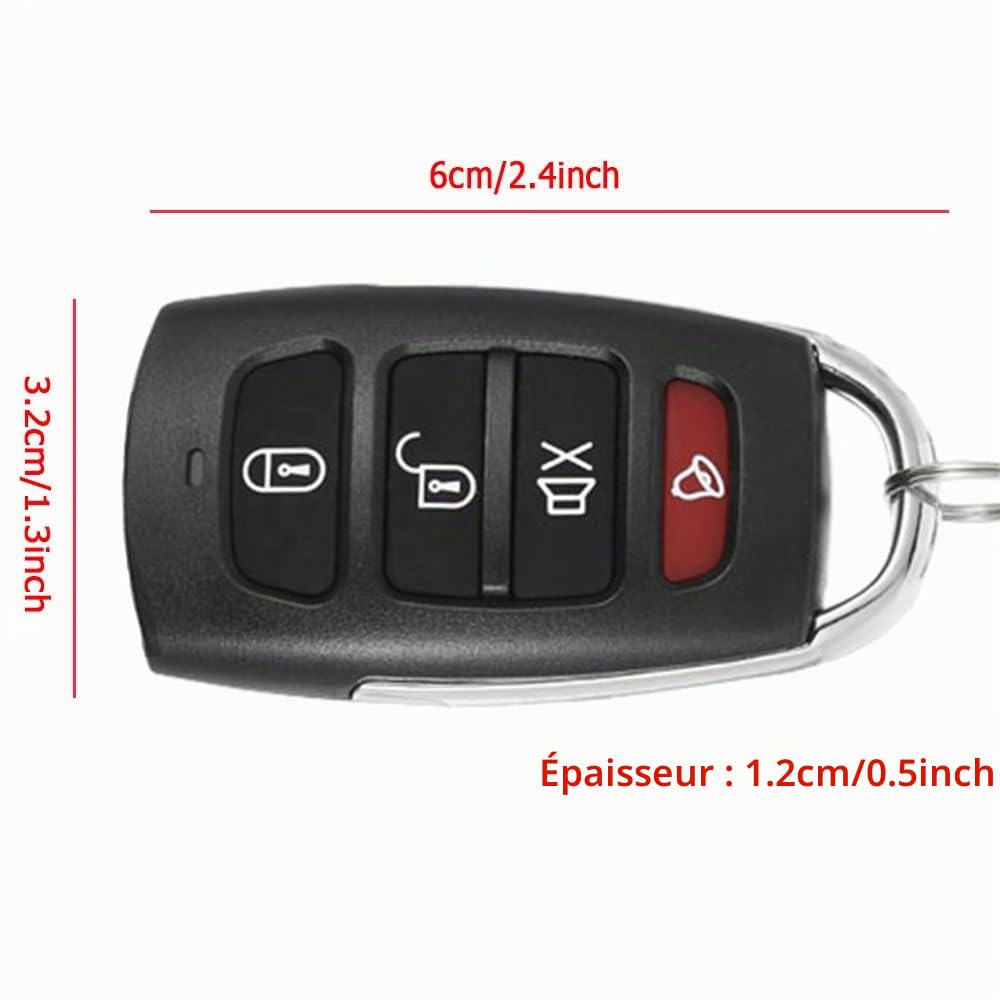 Alarme Universelle de Voiture, système de Protection antivol avec télécommandes, adapté aux Voitures DC12V