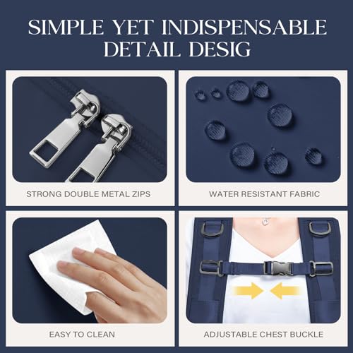 Hayayu Mochila Viaje Cabina Avion 40x20x25, Mochilas Cabina para Ryanair 40x30x20cm Maletas De Viaje Mujer Hombre Equipaje De Mano 40x20x25 Bolsa 20L con Orificio De Carga Y Bolsillo Antirrobo - imagen 8