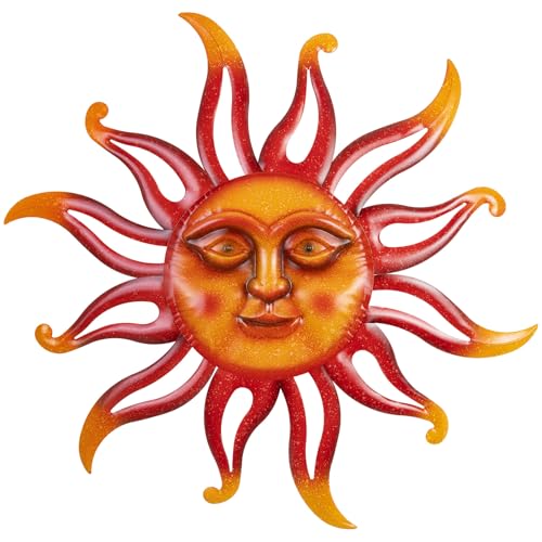 Metal Sun Wall Art Decor 26 inch