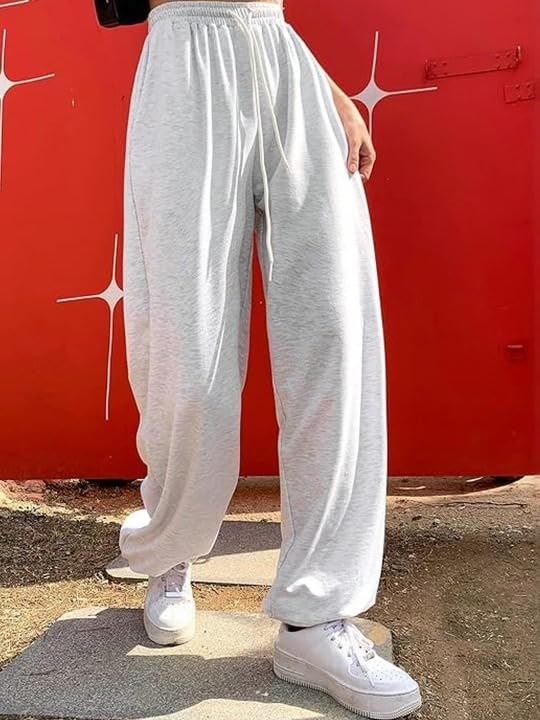 Image of Women?s Casual Black Jogger Pants ? Soft Pants with Adjustable Drawstring & Side Pockets