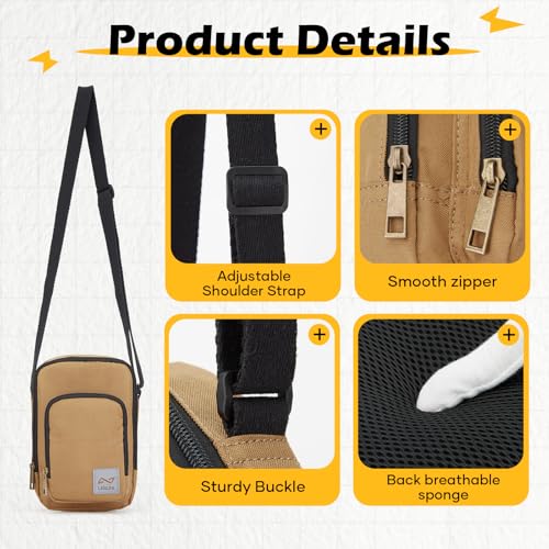 Image of SEAFEW Mini Crossbody Bag Shoulder Bag for Men, Small Messenger Satchel Bag for Women