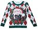 Faux Real Men's Xmas Big Dog Long Sleeve Shirt