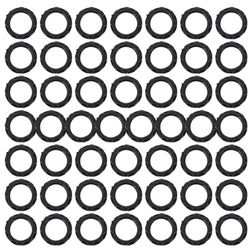 DECOMELODY 50Pcs Candle Chandelier Holder Fixing Ring Durable Plastic Light Holder for Secure Installation Smooth Surface Safe Use Prevents Lamp Fall for Home