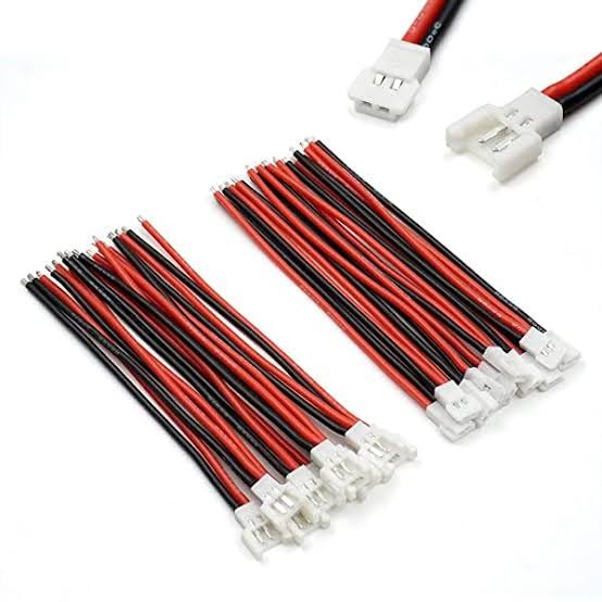 Pack of 20 (10 Male 10 Female Connector with Wire) JST DS LOSI MX2.0 mm 2P Cable Connector for Battery Charging Syma Drone X5C X5SW S5C MOLEX 51005 51006-picture-19