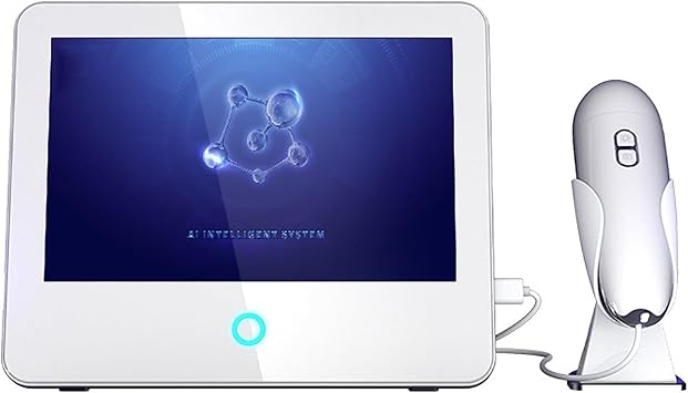 KEhtu Skin Diagnosis System, 50X Skin Analyzer Machine with APP Control, 3 Color Light Collection and 7 Item Detection, 3D Skin Presentation, for Home Clinic Beauty Salon