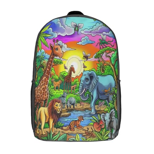 Sac d'école 3D et sac à dos de dessin animé pour enfants de 43cm