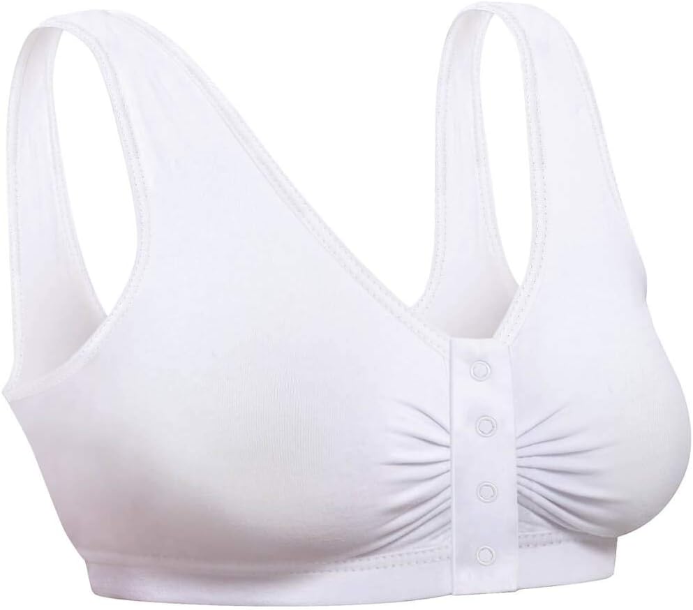 Cooling Snap Front Bra White