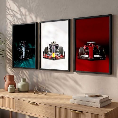 Image of kotart Big Sports Cars Framed Posters Gift Items for Boys Room Wall Decoration Bedroom Living Room Office Studio Decor | Car Poster Frame for Wall Decor Set Of 3 Size (10 X 13 inch)