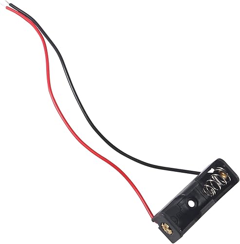 Miniatura 5 de 20 unids A23 titular de batería 23A titular de la batería con alambre 12 V soporte de batería de resorte Clip caso negro carcasa de plástico