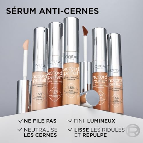 Sérum Teinté Teinte 3.0r Medium Accord Parfait 'oreal Paris 'anti cernes - vue 4