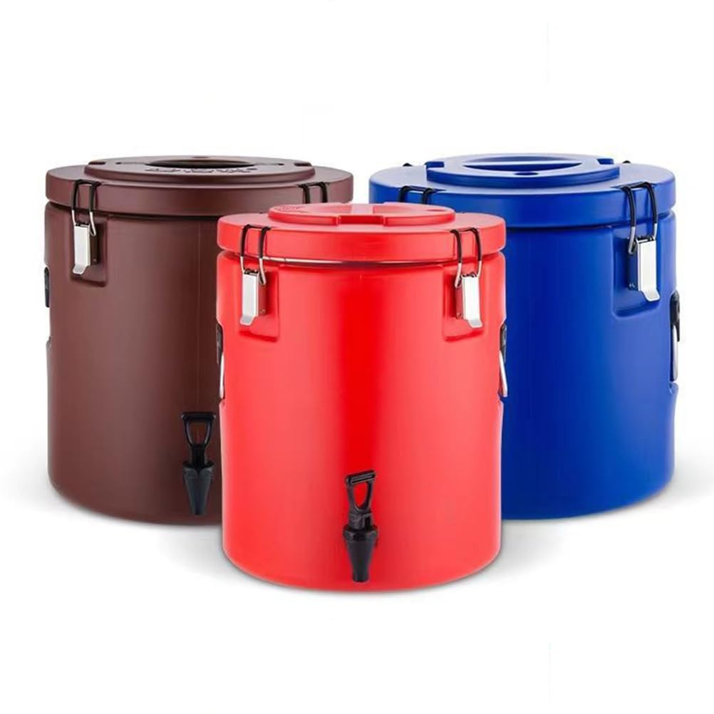 Recipiente aislado de acero inoxidable para comidas calientes y frías, lonchera de gran capacidad de 20 litros para preparación de comidas, camping, trabajo