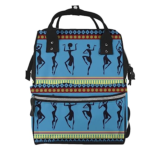 Sac à dos à couches TGMALL Africa Art pour ordinateur portable unisexe coloré