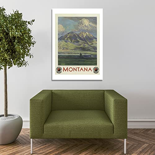 Affiche Montana encadrée taille M - Solution murale sans reflets pour salon lumineux - 7