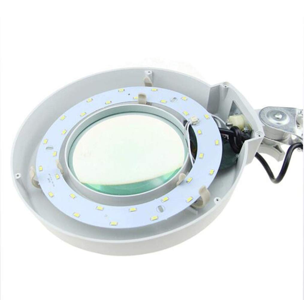 Lupa Manos Libres con Luces LED, Lupa de Escritorio 10x para joyeros, Ideal para Escritorio, Mesa y Caballete.