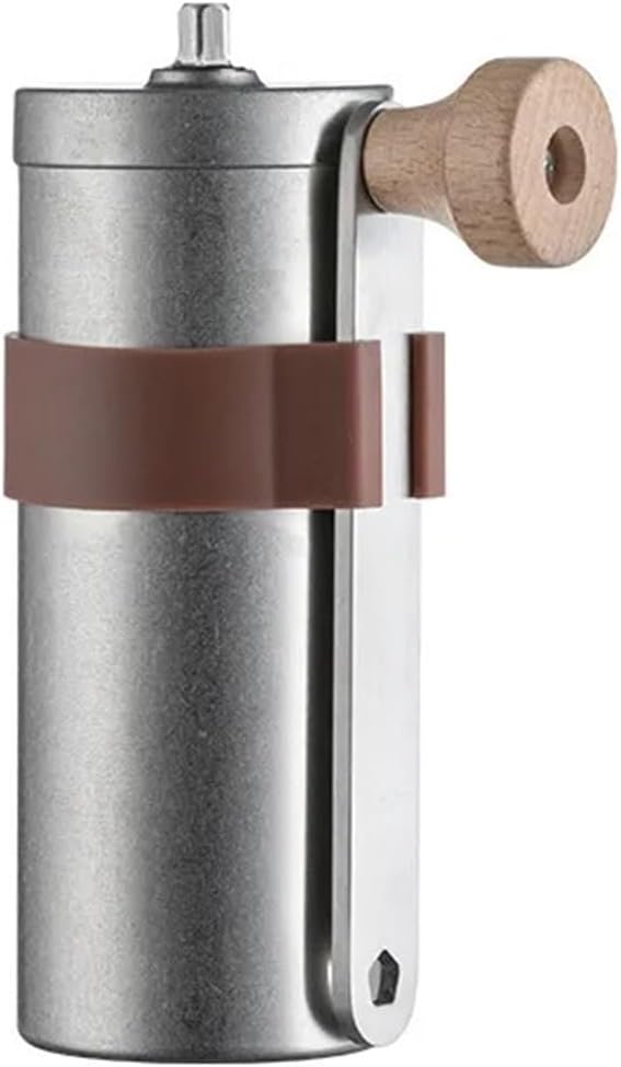 Manual Coffee Grinder, Stainless Steel Burr Mill, Portable & Easy Clean Maker(Aged color)