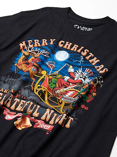 Liquid Blue Unisex-Adult Standard Grateful Dead Steal Your Sleigh Christmas T-Shirt3