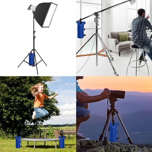 OUTDOOR WIND Sand Bags for Weight Canopy Legs,Sandbag Weights for Canopy Tent,Pop Up Tent,Backdrop Stand,Photo Tripod,Umbrella Base,Picnic Table,4 Packs Blue