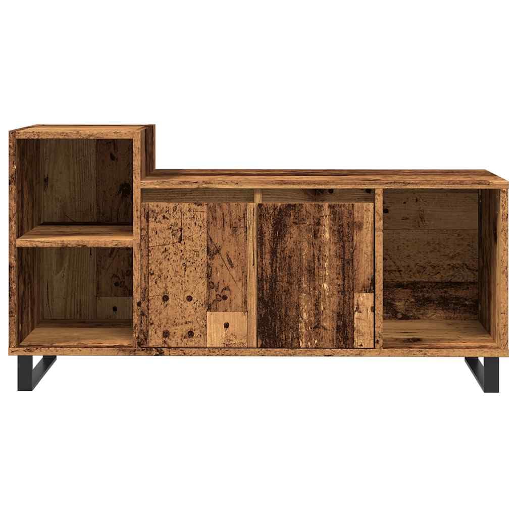 Vinta Drewniany stojak na telewizor, 100 x 35 x 55 cm, futro HiFi, rustykalna konsola TV, materiał drewniany, nowoczesny wystrój domu, Slish Entertainment Center, 100 x 35 x 55 cm