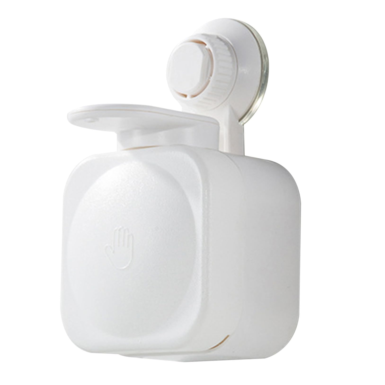 DOITOOL Dispenser Sapone da Bagno a Parete Ventosa Bianco in Abs, Erogazione Regolare senza Ostruzioni, per Shampoo e Bagnoschiuma in Cucina e Ospedali
