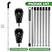 LrqzHsyl Gutter Cleaning Tools from Ground - 10.5FT Long Adjustable Gutter Cleaner & Brush, No Ladder Needed | Rain Gutter Cleaning Tool Makes it Easy To Clean Leaves, Branches And Debris from Gutters