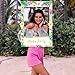 Moon Boat 2 in 1 Luau Photo Booth Props Frame Party Supplies: Hawaiian Tropical Tiki Birthday Baby Shower Bridal Shower Wedding Decorations (Assembly Needed)
