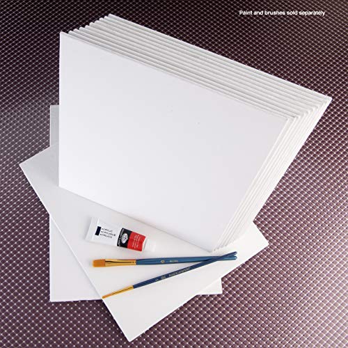 Royal & Langnickel Essentials 9X12" Triple Gessoed Canvas Panel Value Pack, For Oil And Acrylic Painting, 12 Pack #TOP3