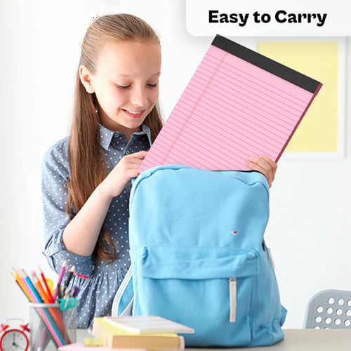 Pacote com 4 blocos de notas rosa 21 x 27 x 27 blocos de notas rosa 21 x 28 x 27 blocos de escrita m