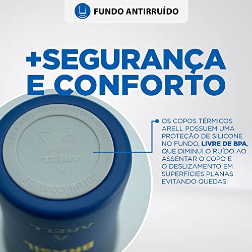 Copo Térmico Arell oficial do BRASIL - Tulip Pint - 500ml (Azul)