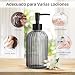 Imagen de 2 Dispensadores de Jabón de Vidrio, 425ml Negro