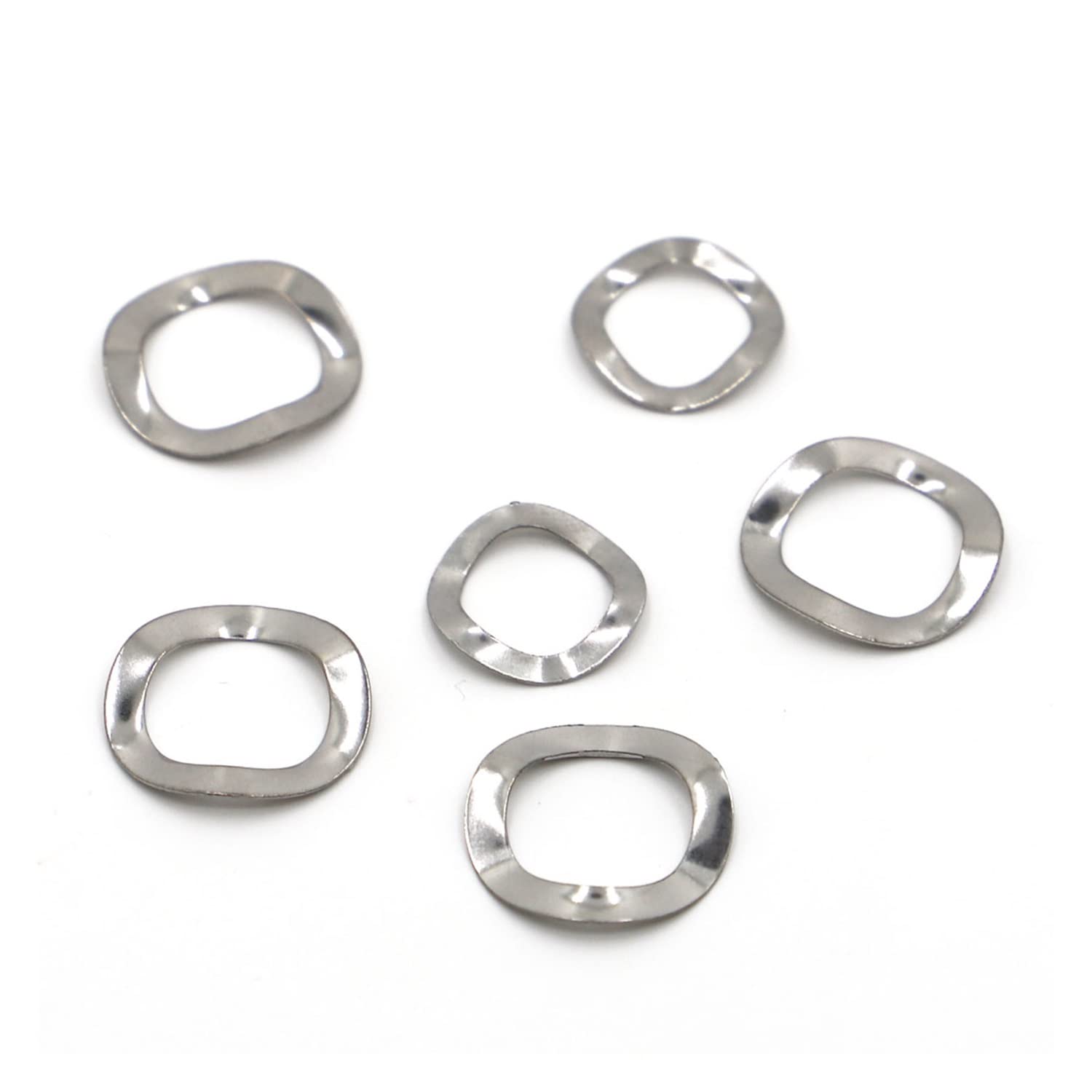 Lot de 10 à 20 rondelles élastiques à Trois ondulations en Acier Inoxydable 304, M3-M31, for Arbres de roulement(10pcs M16x21x0.3)