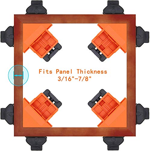 Corner Clamps, 90 Degree Right Angle Clamps, Adjustable Swing Corner Clamp, Woodworking Corner Clip Fixer For Welding, Drilling, Making Cabinet, Drawers, Photo Frames, Wooden Diy Project (4Pcs) #TOP1