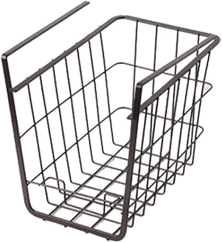 Miniatura 7 de Ochine Cesta organizadora de alambre para debajo del estante, organizador de alambre para colgar de hierro, estante de metal, estantes blancos y