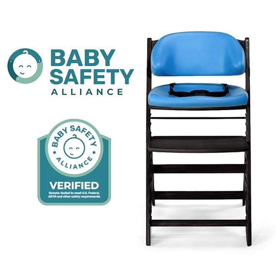 Keekaroo Kids Chair with Comfort Cushions in Espresso and Vanilla