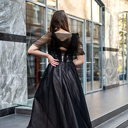 Tulle Sheer Wrap Off The Shoulder Stole Elegant Wedding Shawl for Evening Prom Opera Banquets Party Bridal Dress4