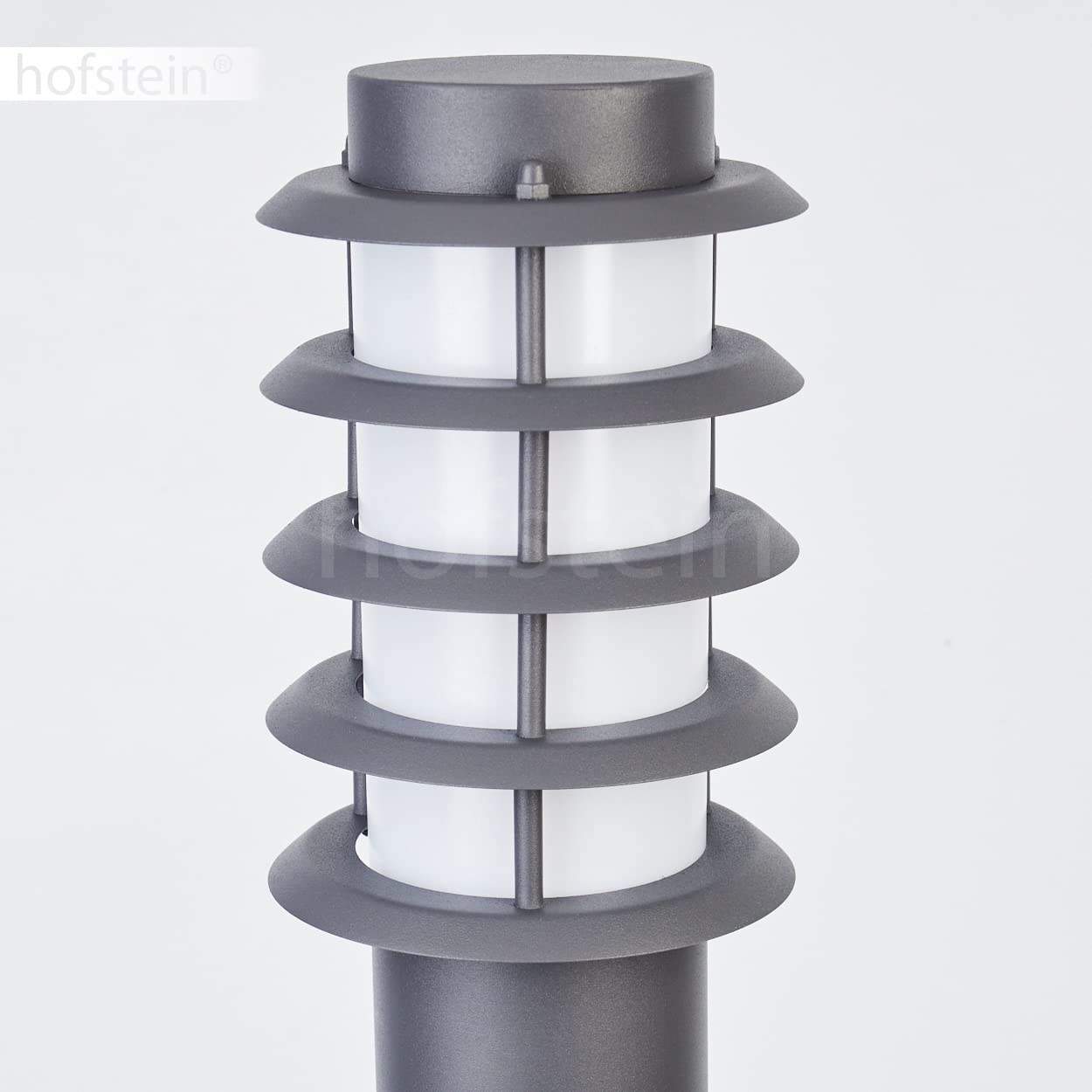 Zewnętrzna oprawa drogowa Tunes z 2 gniazdami, oprawa na bazie metalu/tworzywa sztucznego w kolorze antracytowym/białym, oprawa drogowa 110cm, lampa ogrodowa, E27, IP44, bez żarówek