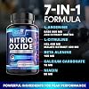 Extra Strength Nitric Oxide Booster - 3X Strength L-Arginine, Citrulline, Beta Alanine - Premium Nitric Booster Natural Energy, Muscle & Heart Support, Bottled in USA for Men & Women - 120 Capsules