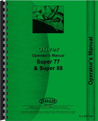 Oliver Super 77 Tractor Operators Manual